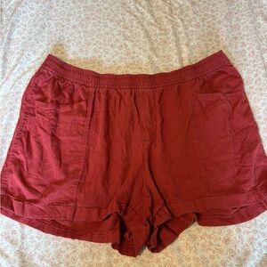 Old Navy Coral Linen Shorts